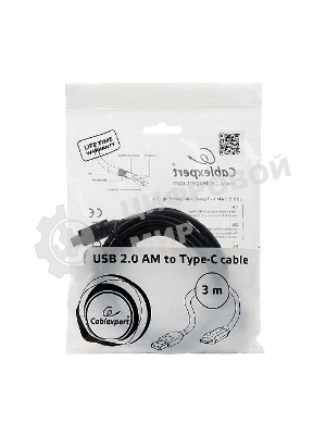 Кабель Cablexpert CCP-USB2-AMCM-10 USB2.0 AM/USB3.1TypeC, 3м, 