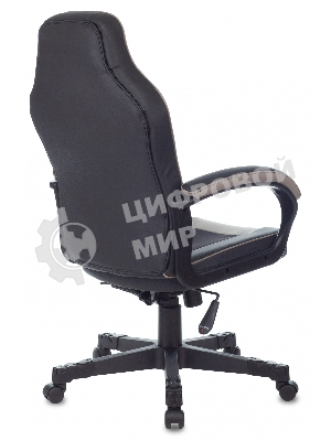 Кресло Бюрократ Zombie GAME 17 черный/серый, экокожа, 120 кг, механизм качания