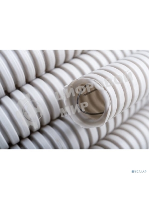 Труба гофрированная ПВХ ЭРА (серый) d 20 мм с зонд. легкая 100 м (15)