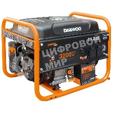 Генератор DAEWOO GDA 3500E 2.8/3.2 кВт 230В 208см3 7.0лс 15л 2х230В 42кг