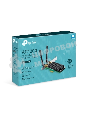 Адаптер TP-Link ARCHER T4E AC1200 Двухдиапазонный Wi-Fi адаптер PCI Express