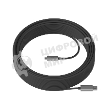 Кабель Accessory Logitech STRONG USB 3.1 CABLE 10 M, графитовый