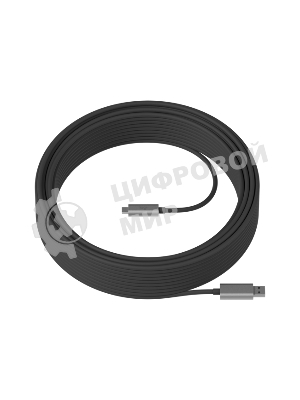 Кабель Accessory Logitech STRONG USB 3.1 CABLE 10 M, графитовый