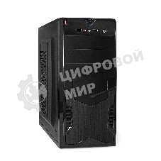 Компьютерный корпус ExeGate EX261449RUS Miditower CP-601 Black, ATX, (CP400W, 80мм), 2хUSB, Audio