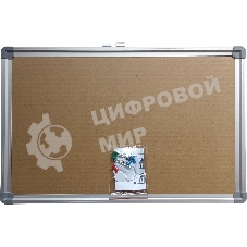 Доска пробковая Buro 60x90 см, алюминиевая рама