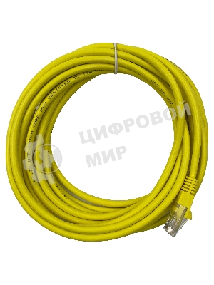 Патч-корд Buro UTP 4 пары cat5E CCA molded 5м желтый RJ-45 (m)-RJ-45 (m)