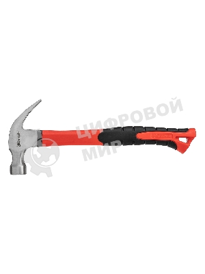 Молоток-гвоздодер Matrix ''optimal'' 450 г, боек c магнитом, фибергласовая обрезиненная рукоятка