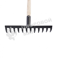 Грабли 12-зубые Сибртех с черенком прямые 300 мм