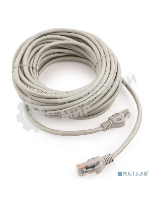 Патч-корд медный UTP Cablexpert PP10-10M cat.5, 10м, литой, многожильный, серый