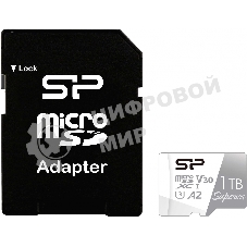 Флеш карта microSDXC 1Tb Class10 Silicon Power SP001TbSTXDA2V20SP Superior + adapter