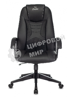 Кресло игровое Zombie 8 черный, искусственная кожа, крестовина пластик