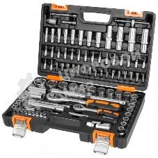 Набор инструментов 1/2дюйм; 1/4дюйм CrV пластик. кейс (94 предм.) Вихрь 73/6/7/5