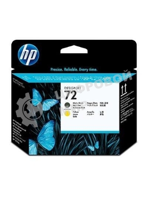 Картридж струйный HP №72 C9384A черный матовый/желтый печатающая головка для HP DJ T1100/T610