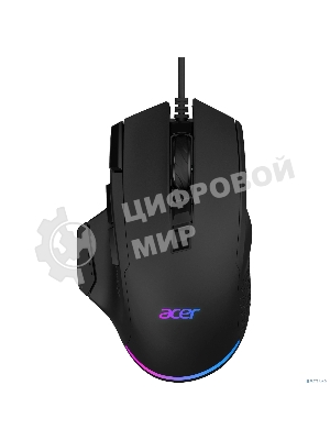 Мышь проводная Acer OMW180 черный, 6400 dpi, USB, кнопки - 9