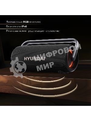 Колонка портативная Hyundai H-PS1029 черный 220W 4.1 BT 10м 4800mAh