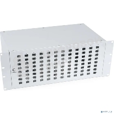 Бокс оптический Cabeus, портов: 96, SC (LC duplex), 192 хОВ, 4U, 176х410х200 мм (ВхШхГ), серый, (FO-19-96SC)