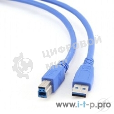 Кабель Gembird CCP-USB3-AMBM-6 USB 3.0 PRO кабель для соед. 1.8м AM/BM позол. контакты, пакет