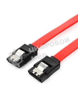 Кабель интерфейсный SATAIII Cablexpert CC-SATAM-DATA-0.3M, 30 см, 7pin/7pin, защелка, пакет