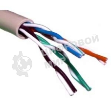 Кабель витая пара Rexant U/UTP cat.5e 4х2х24AWG solid CU PVC сер. (м)