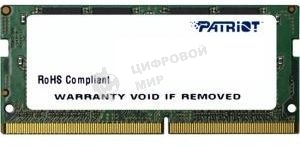 Оперативная память Patriot, DDR4, 16GB (1x16 GB), 2400 MHz, CL17, SO-DIMM
