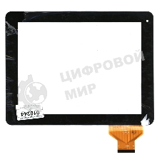 Сенсорное стекло (тачскрин) QSD E-C97001-01, черное