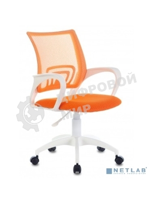 Кресло Бюрократ CH-W695NLT TW-38-3 TW-96-1 оранжевый, сетка/ткань, 120 кг, механизм качания