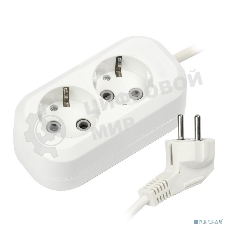 Удлинитель Smartbuy SBE-16-2-05-Z 2 гнезда 5 метра 16А/3,5 кВт с заземлением ПВС 3х1 мм2