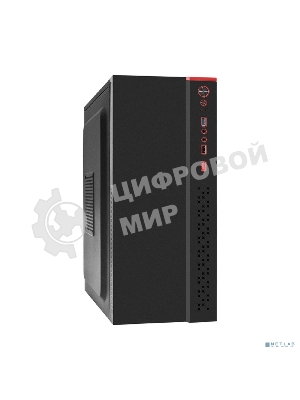 Компьютерный корпус Miditower ExeGate EX298134RUS AA-443U (ATX, без БП, 2хUSB+1хUSB 3.0+HD Audio, черный)
