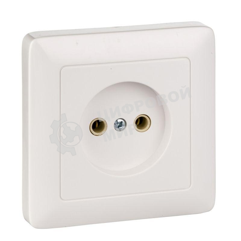 Розетка WESSEN RS10-132-BХИТ белый 1-я б/з 10А скрытый монтаж