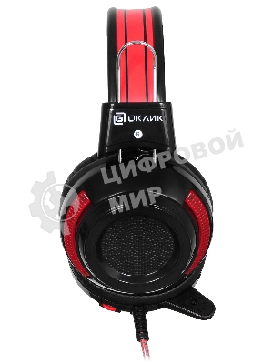 Проводные наушники Oklick HS-G300 черный/красный, полноразмерные, Jack 3.5 мм