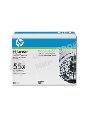 Картридж лазерный HP CE255X черный для LaserJet P3015/P3015d/P3015dn/P3015x 12500 стр.