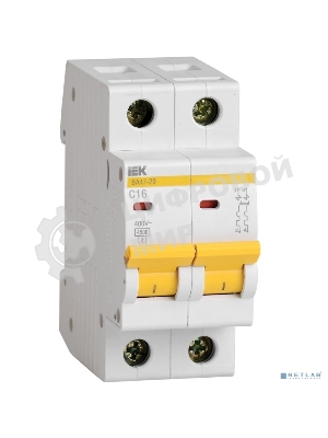 Выключатель автоматический модульный 2п B 32А 4.5кА ВА47-29 IEK MVA20-2-032-B