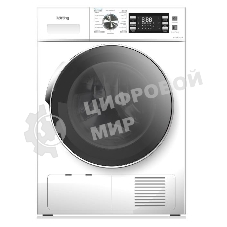 Сушильная машина Korting KD 60T81 белый, 8 кг, сушка - конденсационная, программ - 16, 59.5 x 84.5 x 61.5 см