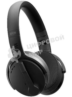 Беспроводные/проводные наушники EPOS Adapt 560 черный, накладные, Bluetooth + USB, активное шумоподавление