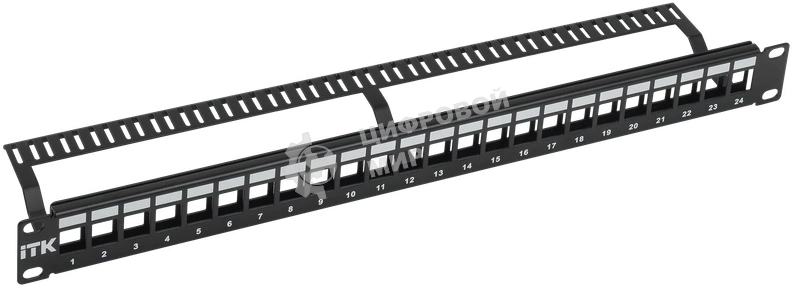 Модульная патч-панель ITK PP24-1UMU 1U UTP 24 порта