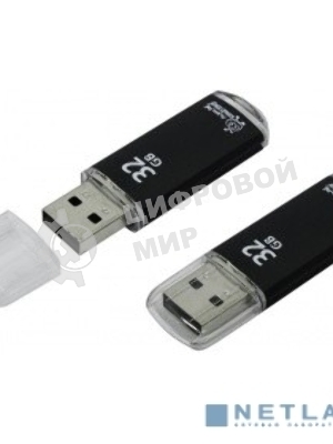 Флешка USB Smartbuy V-Cut (SB32GBVC-K), 32Gb, USB 2.0, R/W 25/15, черный