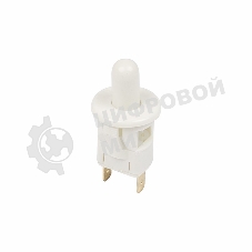 Выключатель-кнопка Rexant 250V 2.5А (2с) ON-(OFF) Б/Фикс белый (мебельная)