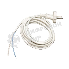 Шнур с электр. вилкой (ПВС-ВП 2х0.75) 2.2м бел. UNIVersal 9632166