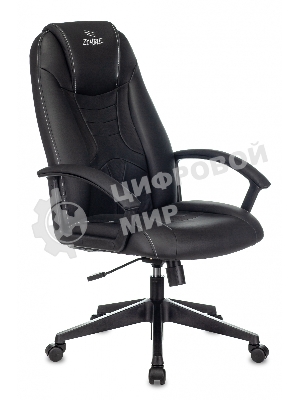 Кресло игровое Zombie 8 черный, искусственная кожа, крестовина пластик