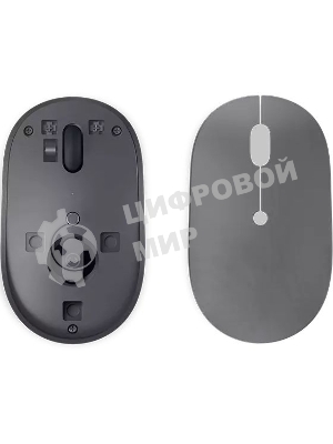 Мышь беспроводная Lenovo Go серый, 2400 dpi, радиоканал, USB-C, кнопки - 3