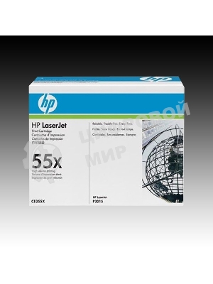 Картридж лазерный HP CE255X черный для LaserJet P3015/P3015d/P3015dn/P3015x 12500 стр.