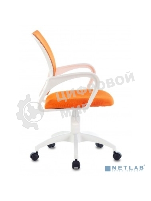 Кресло Бюрократ CH-W695NLT TW-38-3 TW-96-1 оранжевый, сетка/ткань, 120 кг, механизм качания