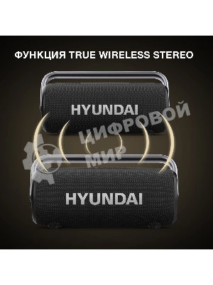 Колонка портативная Hyundai H-PS1029 черный 220W 4.1 BT 10м 4800mAh