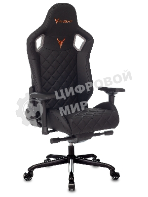Кресло игровое Knight TITAN черный ромбик эко.кожа с подголов. крестовина металл
