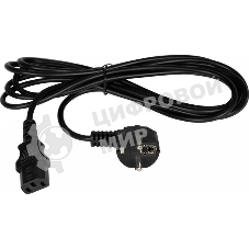 Кабель питания TLK евровилка с заземлением 10A 1.8м (TLK-PCC10-018)