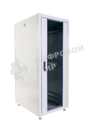 Шкаф телекоммуникационный напольный ЭКОНОМ 30U (600 × 600) дверь стекло, дверь металл