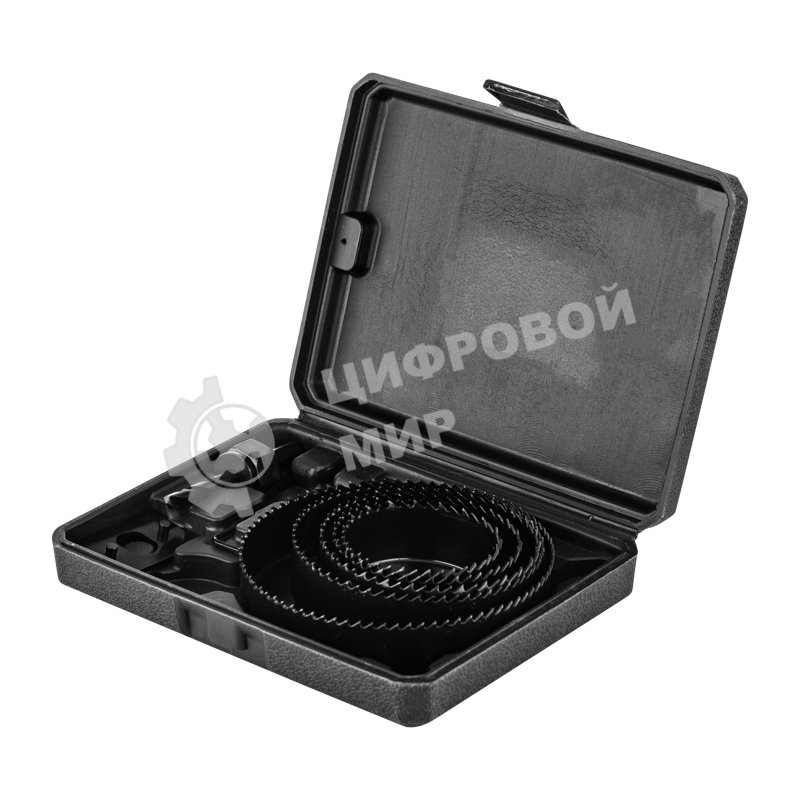 Набор кольцевых пил по дереву Kranz 64-127 мм, 9 предметов