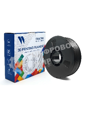 Филамент NVPrint PETG Carbon Fiber Black c карбоновыми волокнами, черный, для 3D печати диаметр 1.75мм масса 1 кг