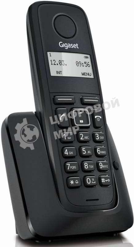 Радиотелефон Dect Gigaset A116 черный АОН