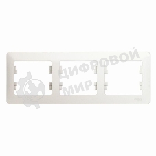 Рамка 3-м Glossa горизонт. перламутр SchE GSL000603